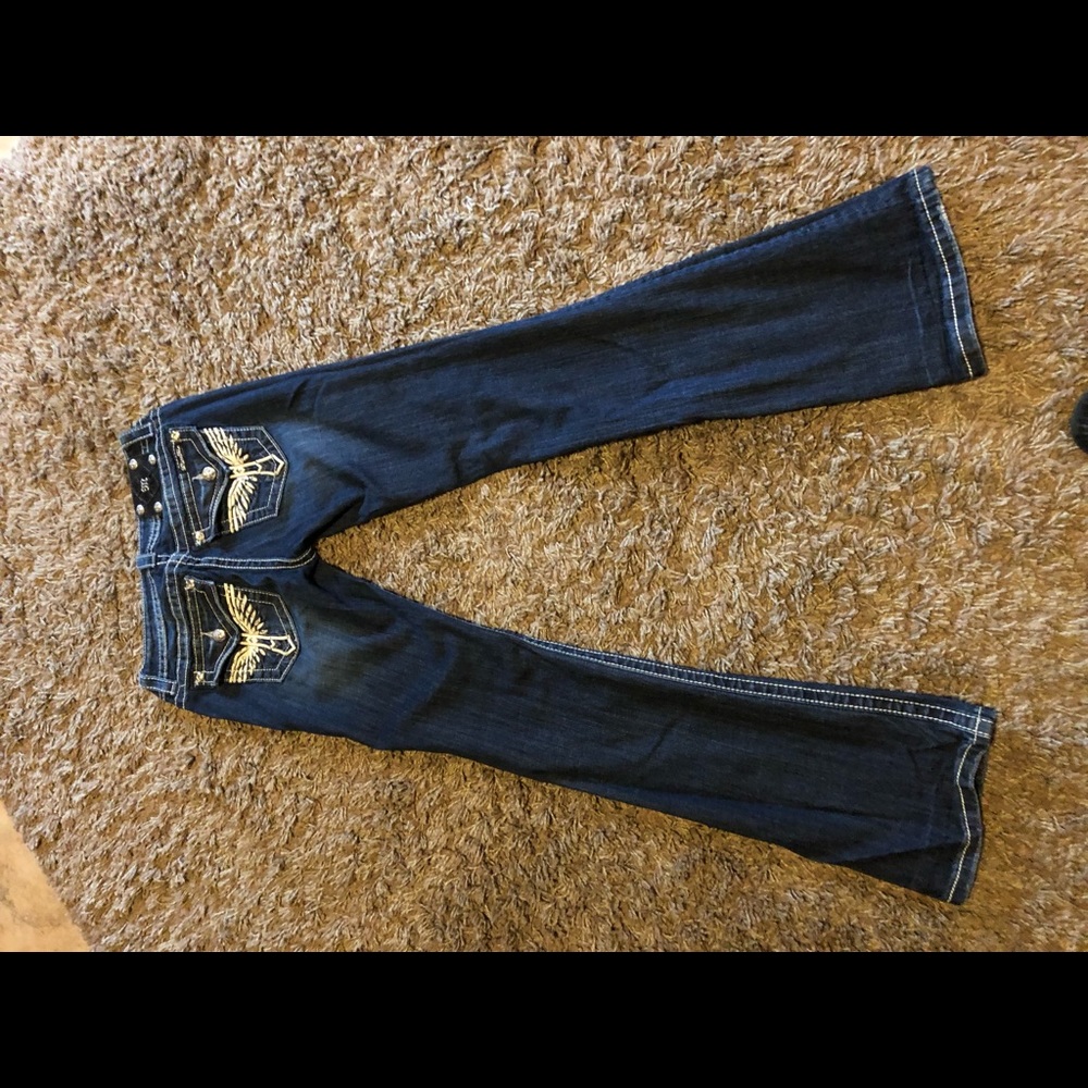 Miss Me bootcut jeans. Like new. 27x34